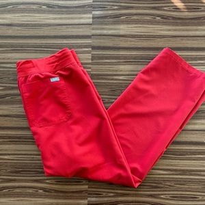 FIGS Pop Red Livingston Scrub Pants